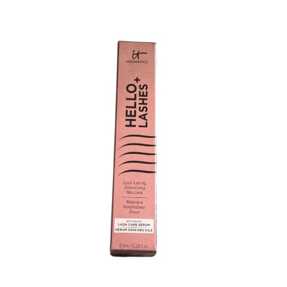 IT Cosmetics Hello Lashes Mascara Smudge Proof Black with Lash Serum New
